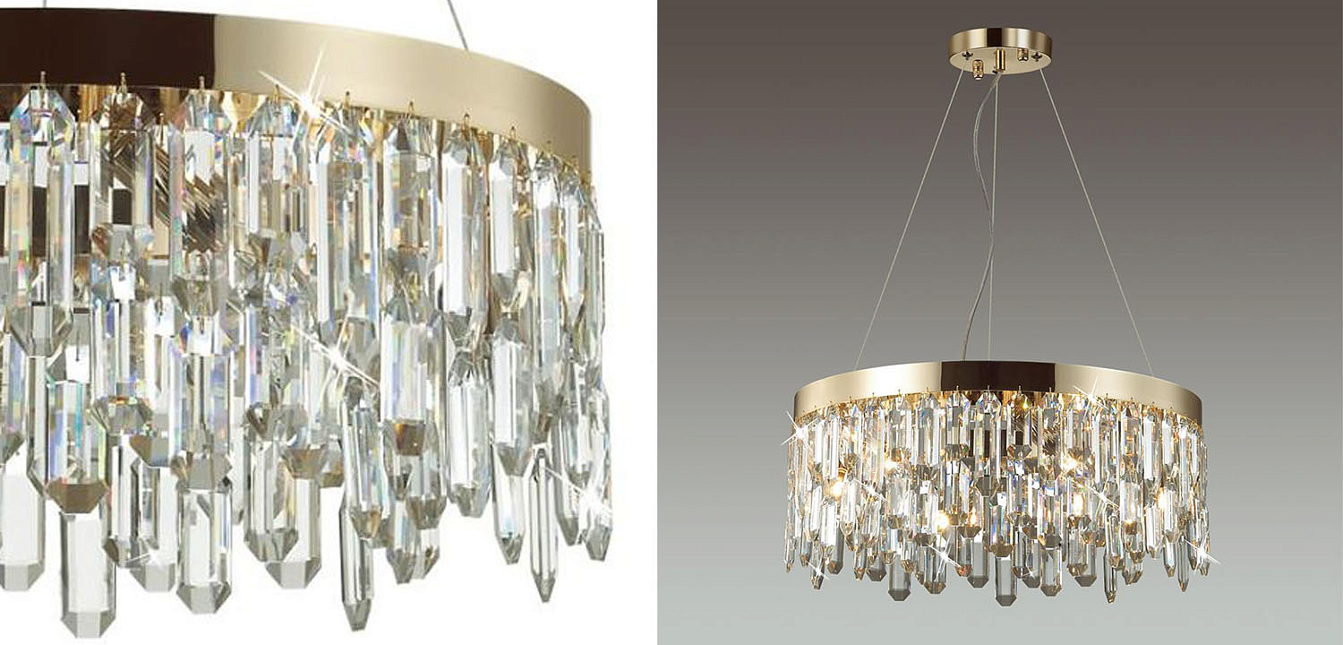 Люстра Crystal Polyhedrons Round Gold Люстра Crystal Polyhedrons Round Gold - Loft-Concept в Саратове