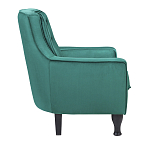 Кресло с мягкой обивкой из велюра на 4-х ножках из массива березы Scarlett Armchair green варинант исполнения - 2 | Loft Concept в Саратове