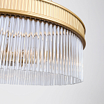 Люстра подвесная круглая со стеклянными трубками Nembus варинант исполнения - 4 | Loft Concept в Саратове