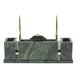 Настольный письменный набор из змеевика с подставкой под календарь Successful Leader варинант исполнения - 3 | Loft Concept в Саратове