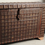 Большой Этнический сундук с металлическим декором  варинант исполнения - 2 | Loft Concept в Саратове