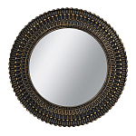 Зеркало круглое с текстурированным дизайном рамы Helios варинант исполнения - 1 | Loft Concept в Саратове