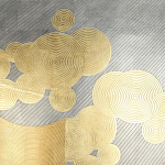 Обои ручная роспись в стиле Арт-деко Namban Colourway SC-289 on gold gilded paper варинант исполнения - 1 | Loft Concept в Саратове