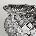 Потолочный светильник с чашеобразным плафоном из толстого волнообразного стекла и широким узорчатым основанием Hinkley варинант исполнения - 6 | Loft Concept в Саратове