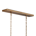 Люстра прямоугольная с каркасом золотого цвета Soft Glow Lamps варинант исполнения - 5 | Loft Concept в Саратове