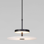 Светодиодный подвесной светильник черный с мраморным рассеивателем варинант исполнения - 2 | Loft Concept в Саратове