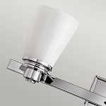 Бра для ванных комнат с белыми стеклянными конусными плафонами Hinkley варинант исполнения - 3 | Loft Concept в Саратове