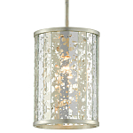 Подвесной светильник в форме цилиндра Speckled Mirror Plates варинант исполнения - 2 | Loft Concept в Саратове