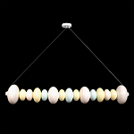 Подвесной светильник светодиодный горизонтальный в виде ожерелья из пастельных сфер Pastel Lunaria Horizon  варинант исполнения - 1 | Loft Concept в Саратове