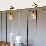 Бра с подвесной лампой на шнуре и ребристым патроном Elstead Lighting варинант исполнения - 2 | Loft Concept в Саратове