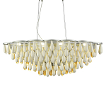 Люстра с подвесками в форме капель на серебристом каркасе Raindrop варинант исполнения - 2 | Loft Concept в Саратове