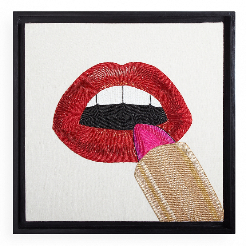 Панно LIPSTICK BEADED WALL ART Мульти Панно LIPSTICK BEADED WALL ART Мульти в Саратове | Loft Concept
