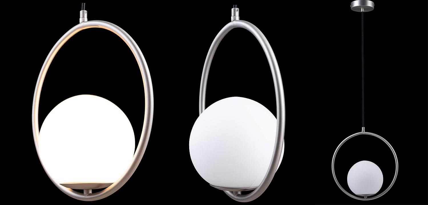 Подвесной светильник B.LUX C Ball circle nickel Подвесной светильник B.LUX C Ball circle nickel - Loft-Concept в Саратове