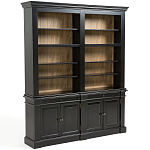 Витрина из массива сосны Sterling Showcase Black варинант исполнения - 4 | Loft Concept в Саратове