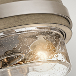Потолочный светильник с прозрачным стеклянным плафоном с эффектом пузырьков Kichler варинант исполнения - 2 | Loft Concept в Саратове