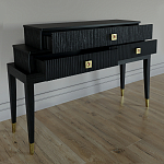 Премиальная Консоль с тремя ящиками Elsa Dreams Black варинант исполнения - 2 | Loft Concept в Саратове