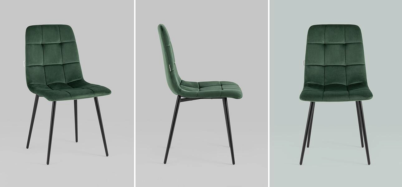 Стул NANCY Chair Зеленый Велюр Стул NANCY Chair Зеленый Велюр - Loft-Concept в Саратове