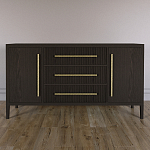 Буфет Primo с тремя ящиками и двумя фасадами Темный орех варинант исполнения - 1 | Loft Concept в Саратове