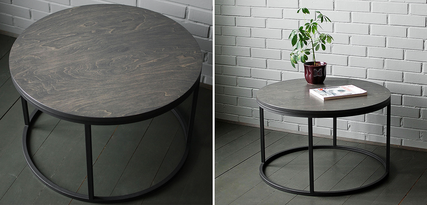 Кофейный стол Tait Industrial Metal Rust Coffee Table Кофейный стол Tait Industrial Metal Rust Coffee Table - Loft-Concept в Саратове