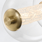 Подвесной светильник линейный с прозрачными стеклянными шарами разного диаметра Eurofase варинант исполнения - 14 | Loft Concept в Саратове