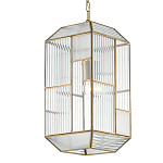 Подвесной светильник с рельефным стеклом Embossed Glass варинант исполнения - 2 | Loft Concept в Саратове