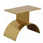 Дизайнерский журнальный стол золотой на полукруглом основании Wecaben варинант исполнения - 1 | Loft Concept в Саратове