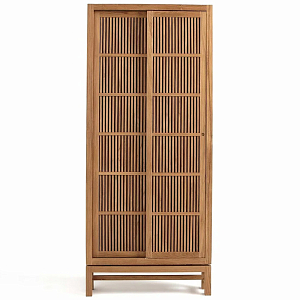 Шкаф из массива тика Okino Wood Cabinet