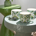 Приставной стол из керамики Manufacto Green варинант исполнения - 5 | Loft Concept в Саратове