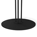 Стол журнальный круглый с бежевой столешницей из стекла Beige Marble варинант исполнения - 4 | Loft Concept в Саратове