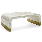 Стол журнальный Белый  BONE INLAY SIDE TABLE-Cream варинант исполнения - 4 | Loft Concept в Саратове