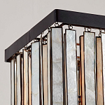 Люстра линейная прямоугольная с подвесками из натурального перламутра Nacre варинант исполнения - 3 | Loft Concept в Саратове