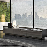 Дизайнерский комод серый с глянцевым фасадом Darren варинант исполнения - 2 | Loft Concept в Саратове