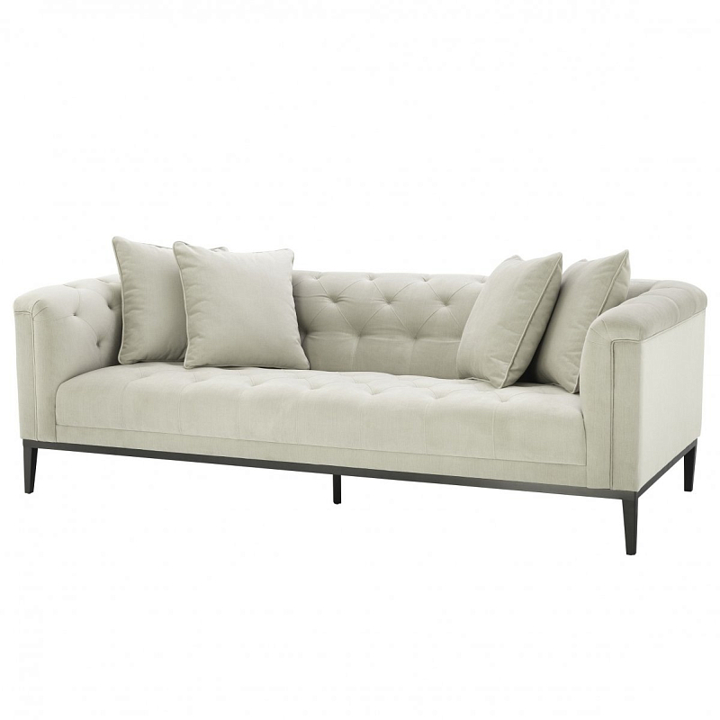 Диван Eichholtz Sofa Cesare Beige Бежевый Темная бронза Диван Eichholtz Sofa Cesare Beige Бежевый Темная бронза в Саратове | Loft Concept