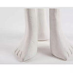 Дизайнерский журнальный стол белый на 3-х ножках в виде ступней African table варинант исполнения - 3 | Loft Concept в Саратове