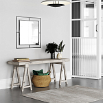 Настенное зеркало квадратной формы в черной металлической раме CORNER MIRROR BLACK варинант исполнения - 1 | Loft Concept в Саратове