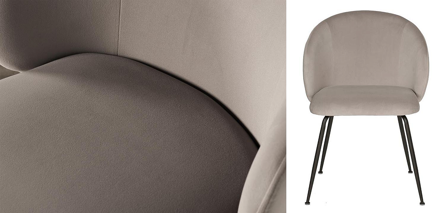 Стул Sadler Chair gray velor Стул Sadler Chair gray velor - Loft-Concept в Саратове