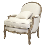 Кресло Ava Classical Armchair beige flax варинант исполнения - 3 | Loft Concept в Саратове