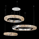 Люстра из 3-х колец с мозаичным хрустальным оформлением Sparks of Crystal варинант исполнения - 3 | Loft Concept в Саратове