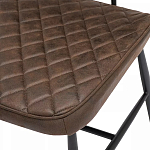 Стул с темно-коричневой обивкой из экокожи Benderson варинант исполнения - 7 | Loft Concept в Саратове