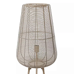 Торшер с плетеным металлическим плафоном Wicker Iron Lamp варинант исполнения - 1 | Loft Concept в Саратове