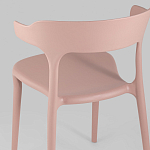 Пыльно-розовый стул из прочного PP-пластика JORIS варинант исполнения - 6 | Loft Concept в Саратове