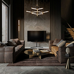 Люстра с геометрической конструкцией из вытянутых цилиндрических плафонов Hex Scaffold  варинант исполнения - 13 | Loft Concept в Саратове