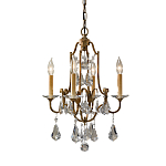 Люстра с 4-мя лампами и стеклянными подвесками в классическом стиле Feiss варинант исполнения - 1 | Loft Concept в Саратове