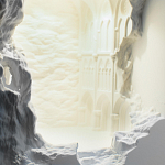 Встраиваемый в стену гипсовый светильник под покраску с эффектом разрушенной стены Antiquity Athena варинант исполнения - 7 | Loft Concept в Саратове