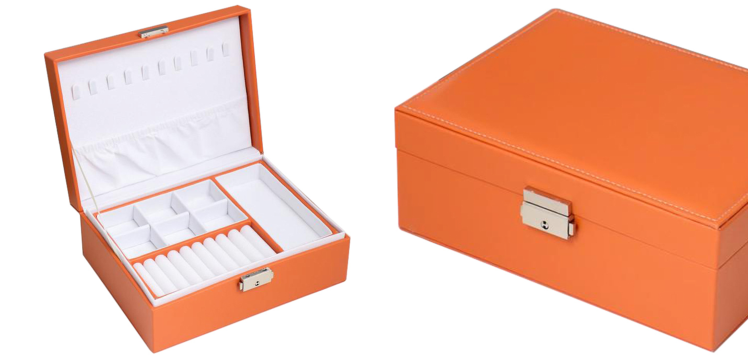 Шкатулка Auburn Jewerly Organizer Box orange Шкатулка Auburn Jewerly Organizer Box orange - Loft-Concept в Саратове