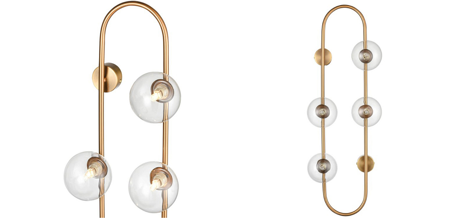 Бра HOOP WALL Lamp Gold Transparent 4 Бра HOOP WALL Lamp Gold Transparent 4 - Loft-Concept в Саратове
