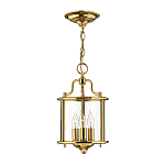 Подвесной светильник с прозрачным стеклянным цилиндрическим плафоном в классическом стиле на цепи Hinkley варинант исполнения - 13 | Loft Concept в Саратове