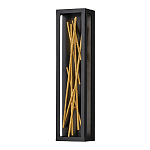 Бра в прямоугольной черной рамке с декором в виде ветвей в золотой отделке Hinkley варинант исполнения - 1 | Loft Concept в Саратове