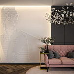 Барельеф AUDREY HEPBURN варинант исполнения - 1 | Loft Concept в Саратове