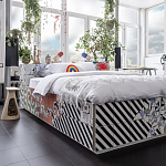 Дизайнерская кровать с системой хранения варинант исполнения - 1 | Loft Concept в Саратове